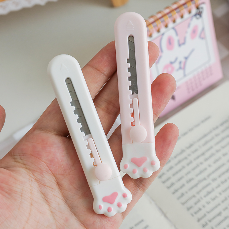 Dao rọc giấy mini tay mèo, gấu, thỏ dễ thương