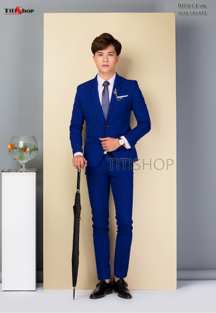Quần Tây Âu Nam AVN155 Xanh