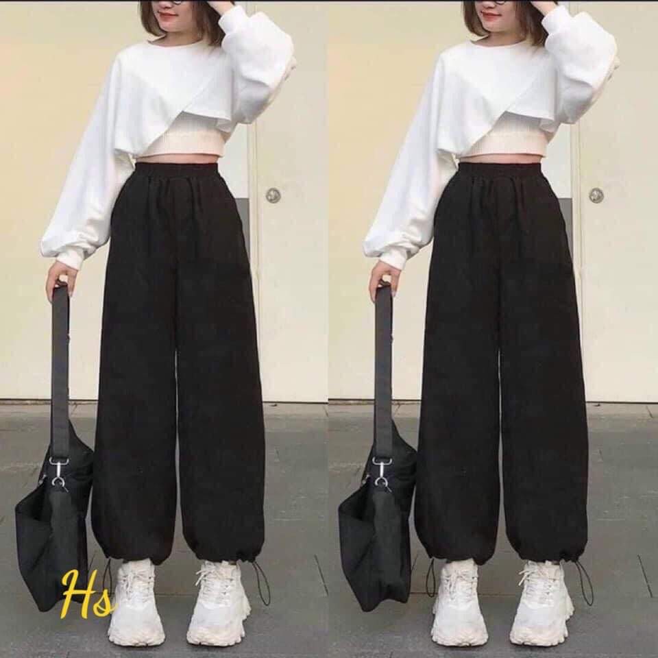 Sét 3 món áo croptop + quần jogger HARI0421