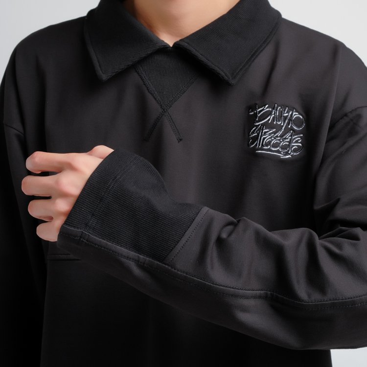 XFIRE BACKTOSTREETZ LONG SLEEVE TSHIRT IN BLACK