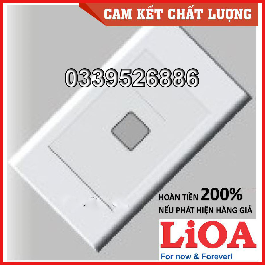 Mặt 1,2,3,4 lỗ vuông; viền đơn trắng lioa