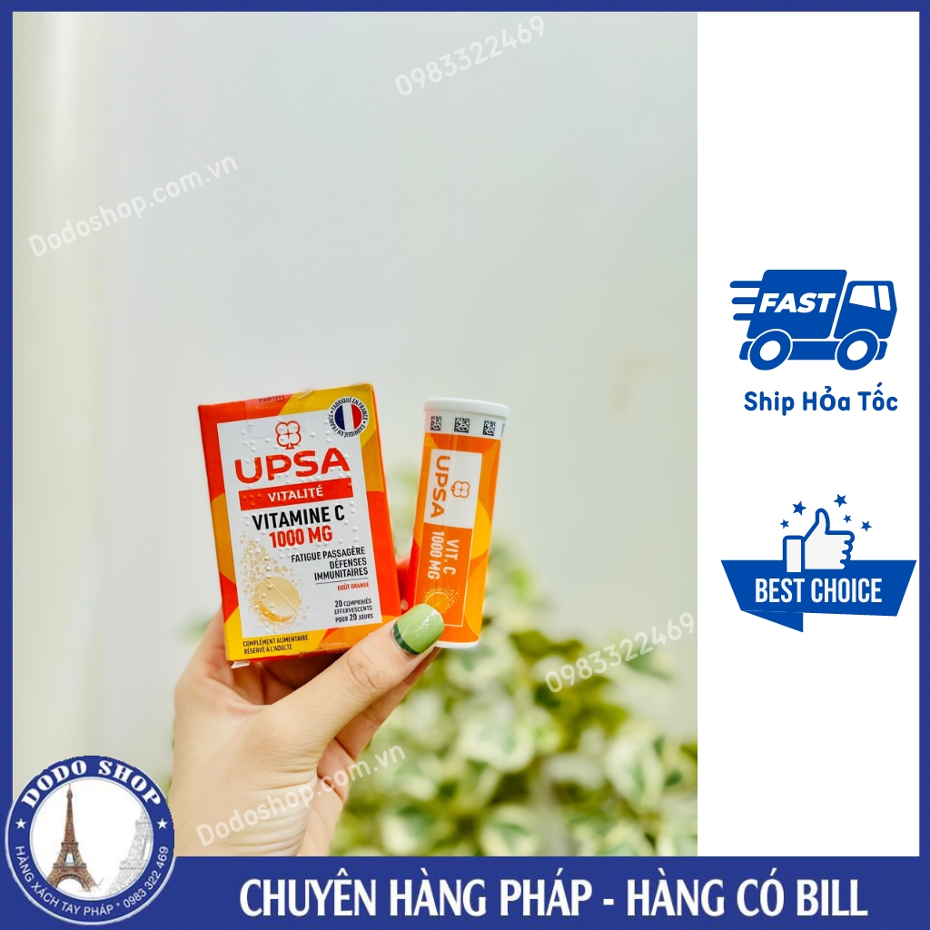 Vitamine C UPSA - C Sủi - hàng nội địa Pháp