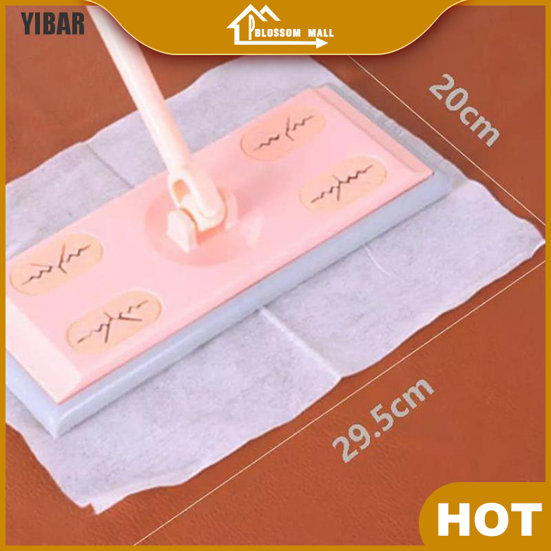 Blossom DUIS 100pcs Disposable Electrostatic Dust Removal Mop Paper Home Kitchen Cleaning