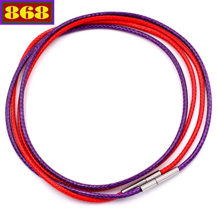 Combo 2 dây vòng cổ cao su đỏ tím DCSOI1 - Sản phẩm dành cho nam và nữ