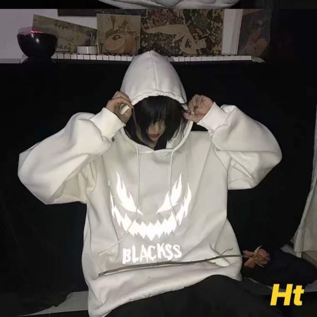 [FREESHIP] Áo hoodie nỉ bông phản quang mặt quỷ răng cưa, cam kết hàng đúng mô tả, chất lượng đảm bảo an toàn đến sức khỏe người sử dụng, đa dạng mẫu mã, màu sắc, kích cỡ