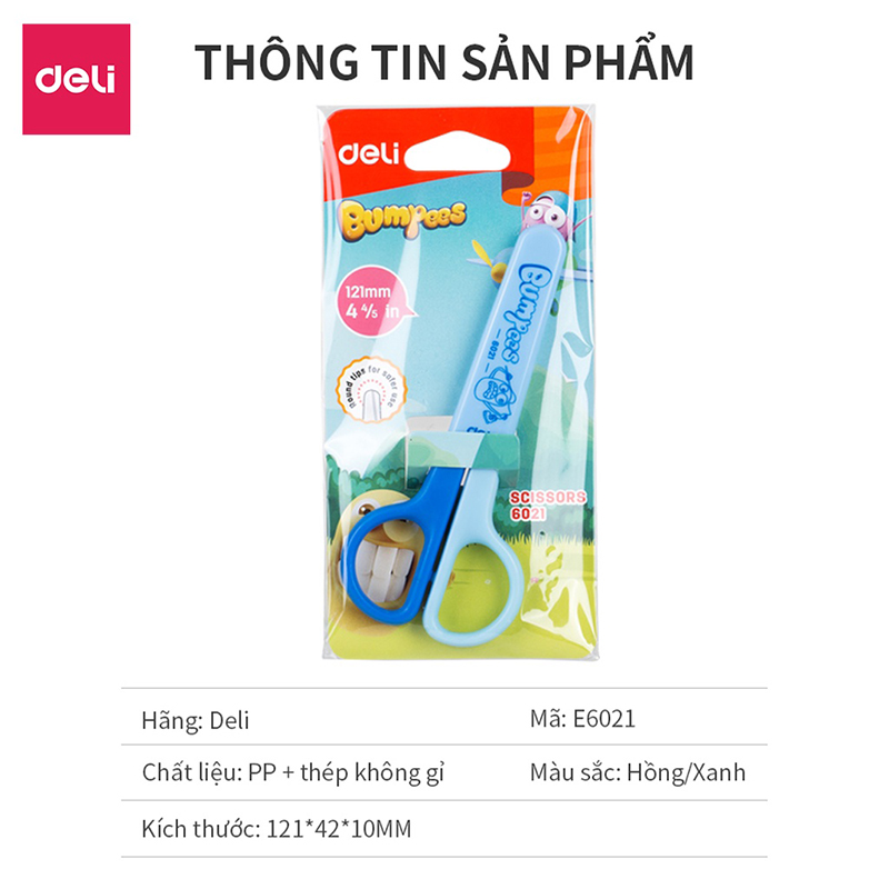 Kéo học sinh 121mm 6021 (Deli)