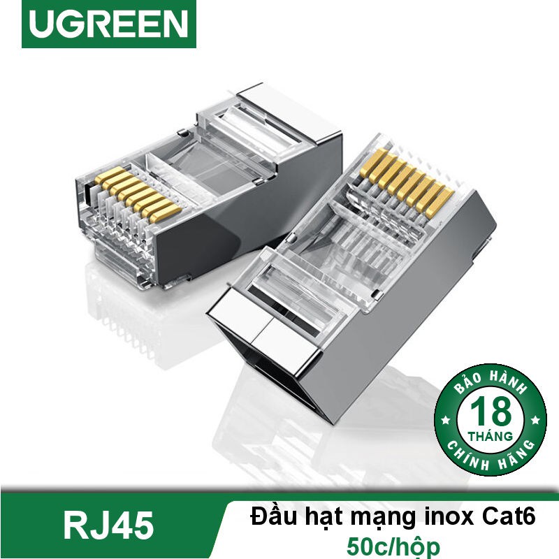 Hạt mạng RJ45 Cat6 50c/túi  Ugreen 50247 cao cấp