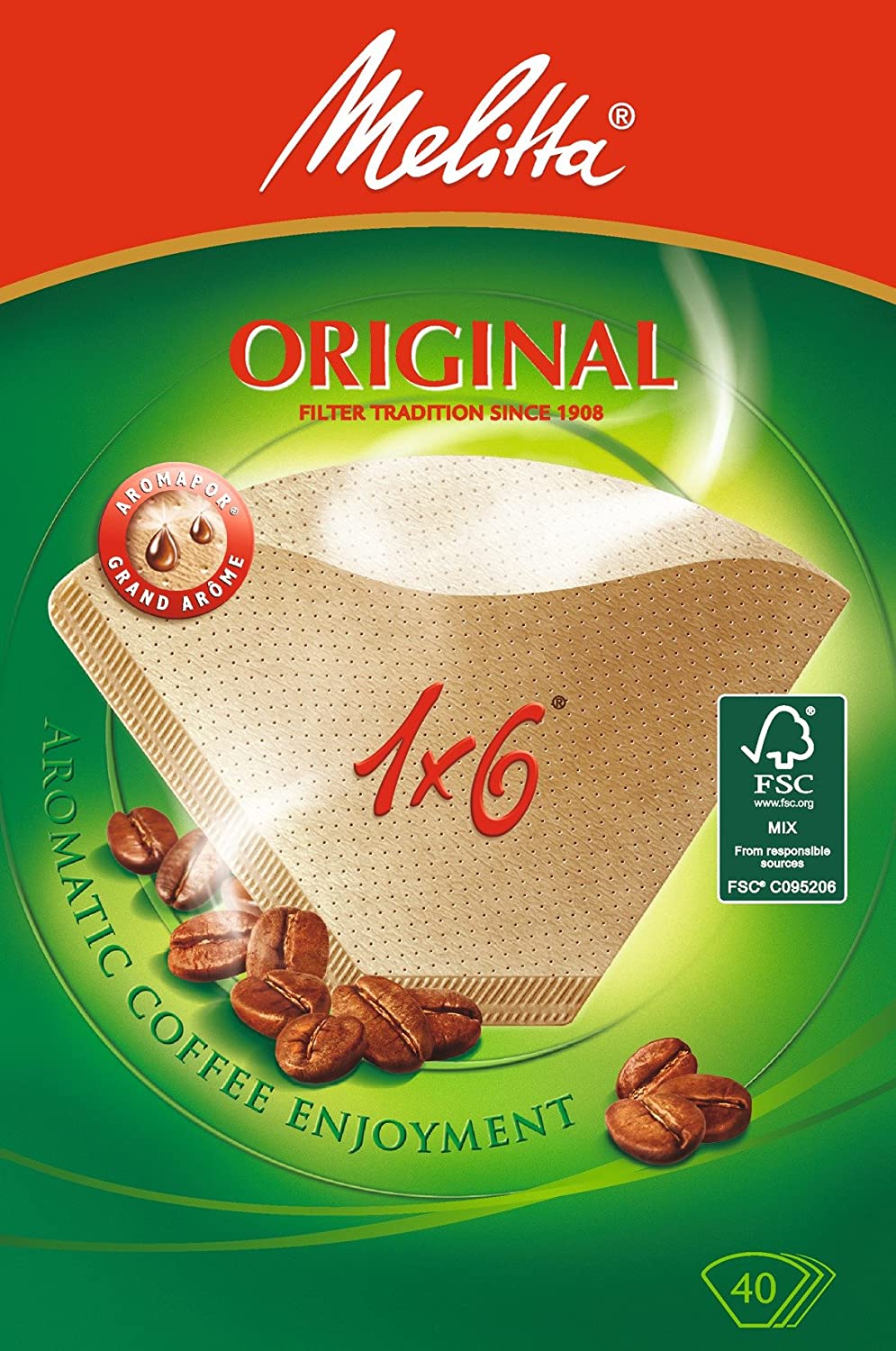 [HCM]GIẤY LỌC CAFÉ MELITTA 1×6 (6-8 LY) – GERMANY