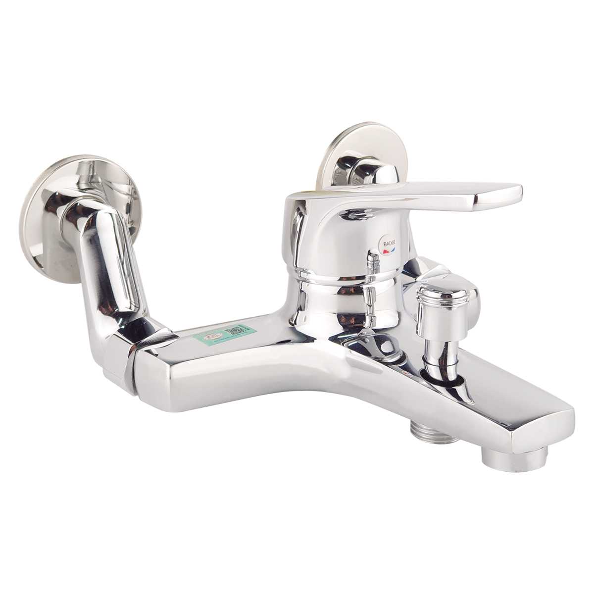 Củ sen nóng lạnh chân ngoài Đồng mạ Chrome Eurolife EL-3001-New (Trắng bạc)