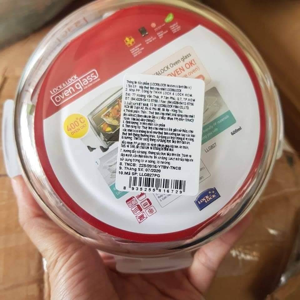 [HCM]Combo 2 Hộp Thủy Tinh Lock&Lock 600ml