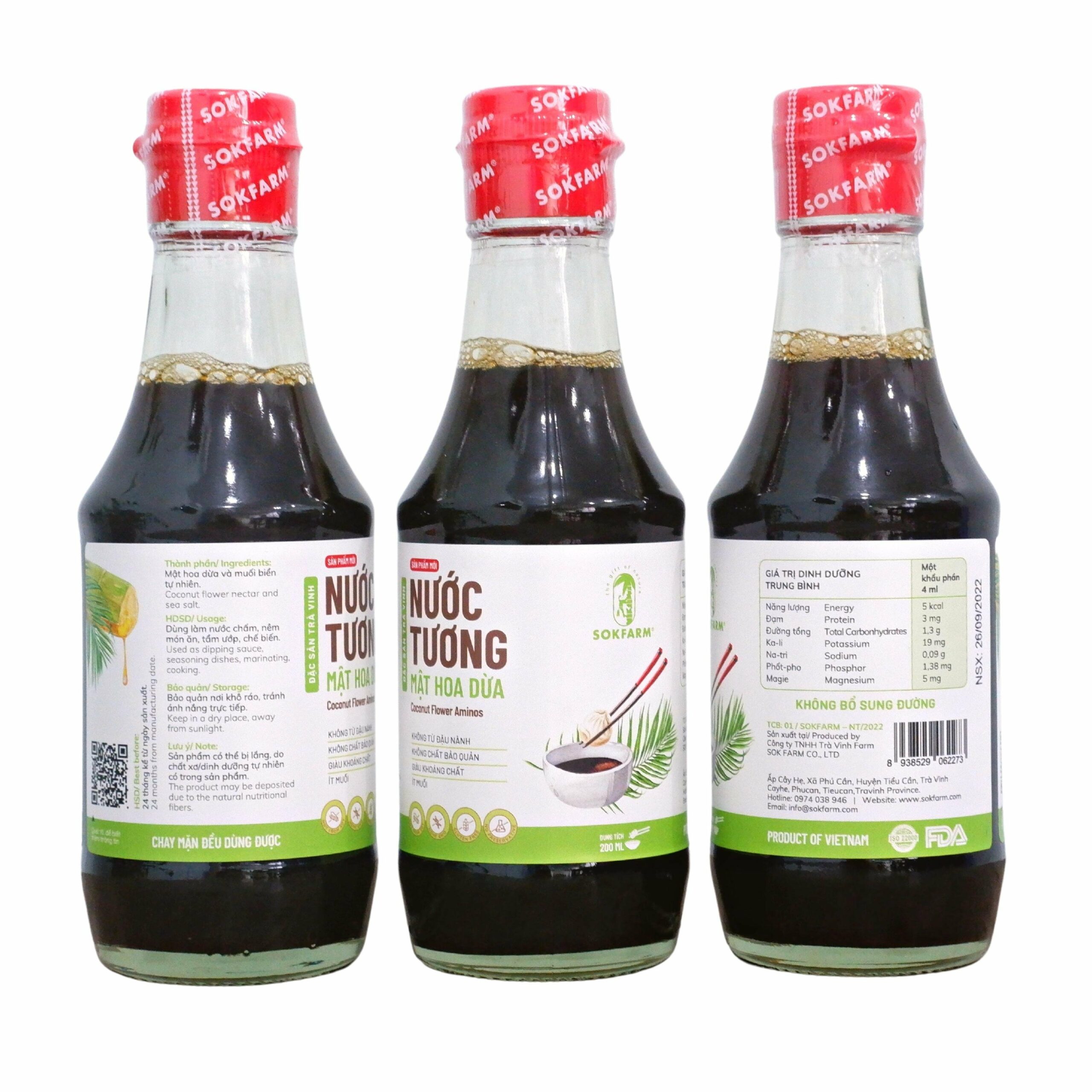 Nước tương mật hoa dừa Sokfarm
