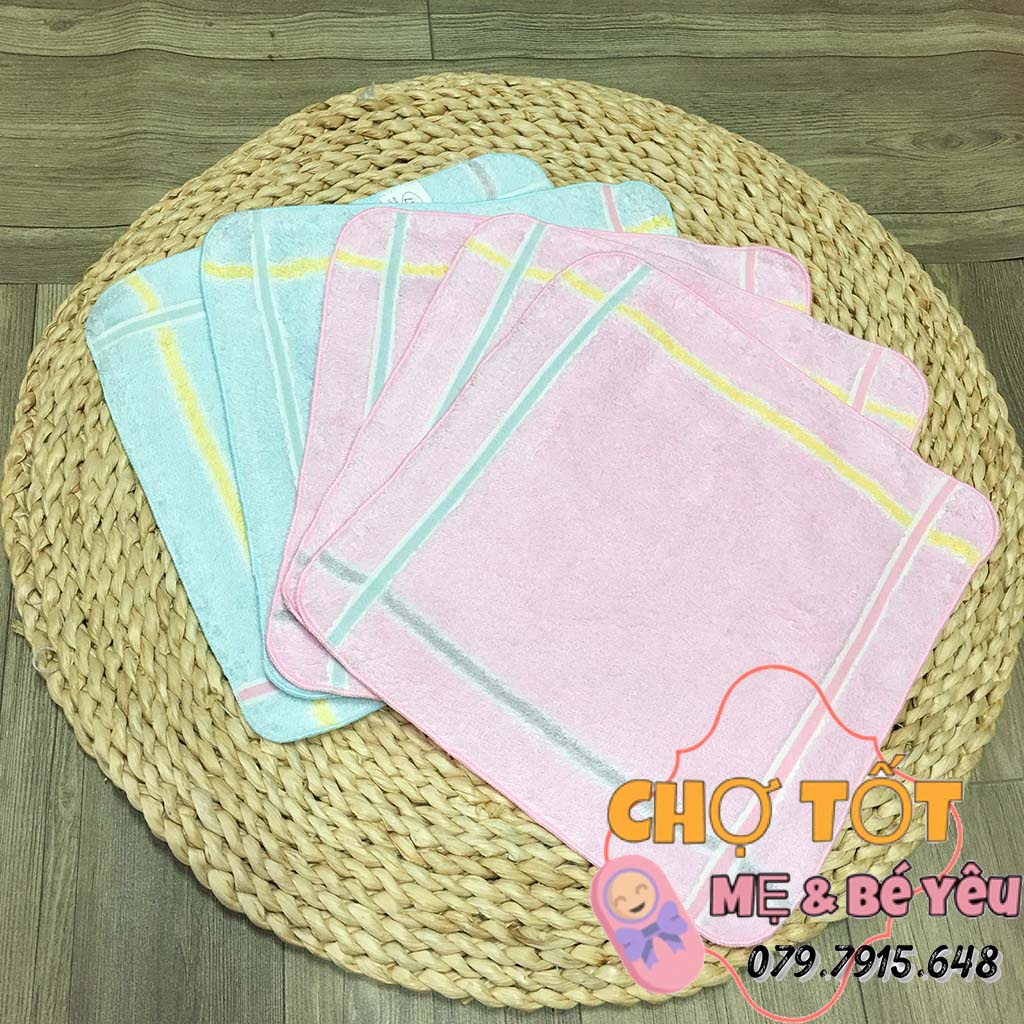 Khăn mặt cho bé, khăn bông mềm lau mặt