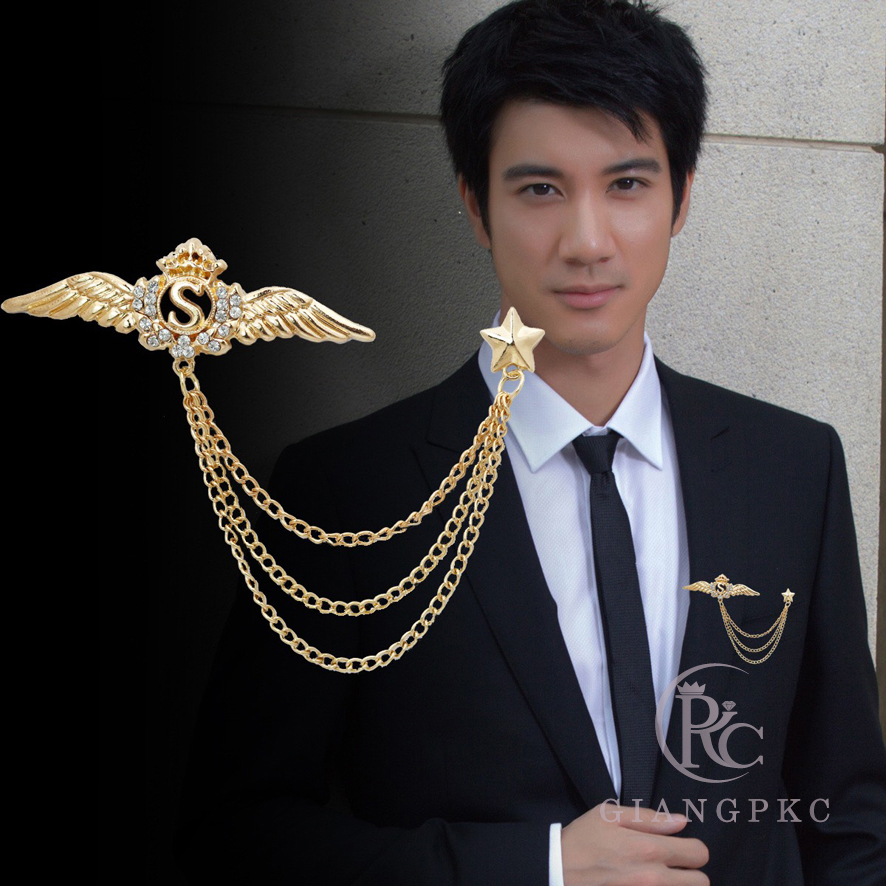 [HCM]Ghim cài áo vest nam