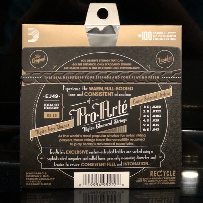 Dây Nylon Đàn Guitar Classic D'addario EJ49 |Dây đàn guitar Classic