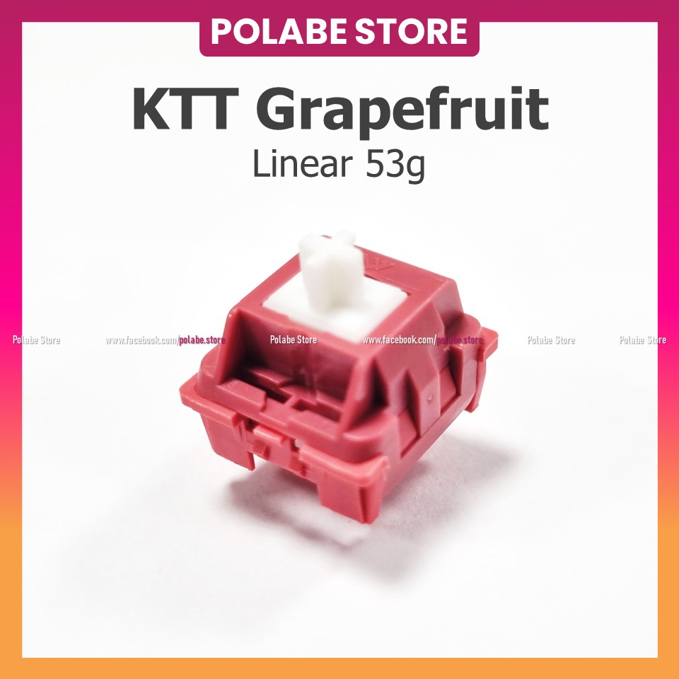 KTT GRAPEFRUIT linear switch Công tắc bàn phím cơ KTT Light Tone switch gõ ngon - Polabe Store