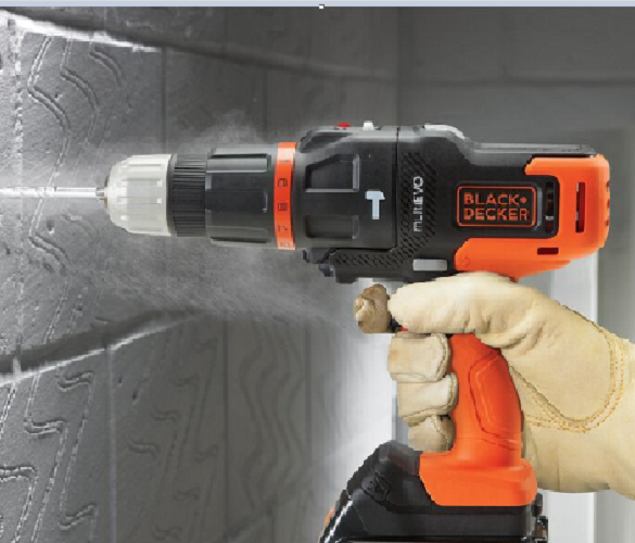 Máy khoan cầm tay dùng pin đa chức năng Black+Decker EVO185B1-B1| 20V | Bảo hành 1 năm | Chính hãng