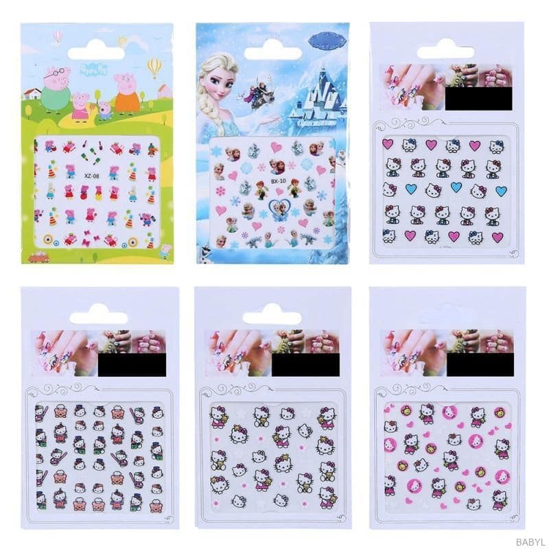 combo 5 Miếng sticker Trang Trí móng cho bé