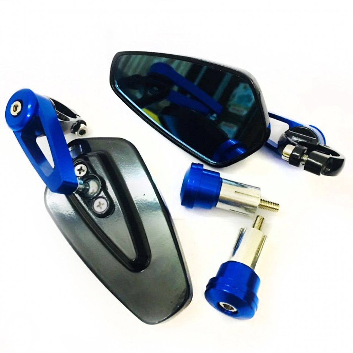 [Màu Xanh] 1 Chiếc,1 Đôi Gương Gù Tay Lái (steering wheel mirror)