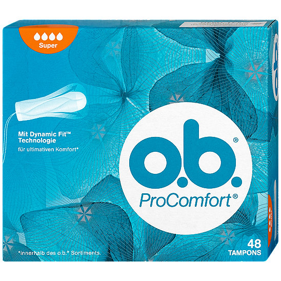 Tampons OB Tampon ProComfort Super 48st-sanitary pads buttons inland Đức (size large 48 Piece 1 box)