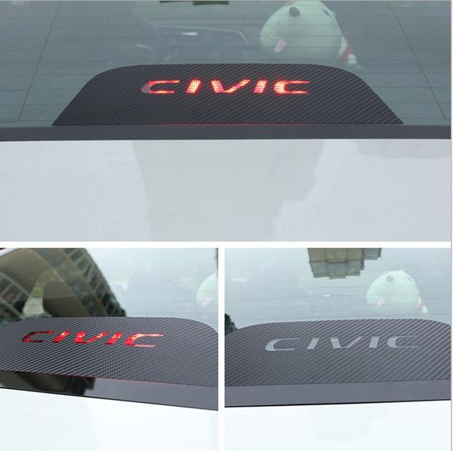 Decal trang trí đèn phanh kính sau xe ô tô Civic