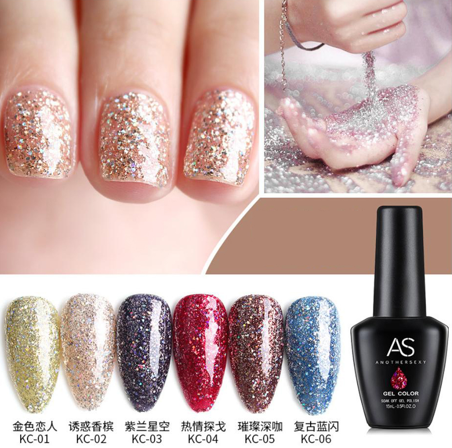 [HCM]Sơn gel AS bền màu cực kì mướt 15ML (dành cho tiệm nail chuyên nghiệp) - KC