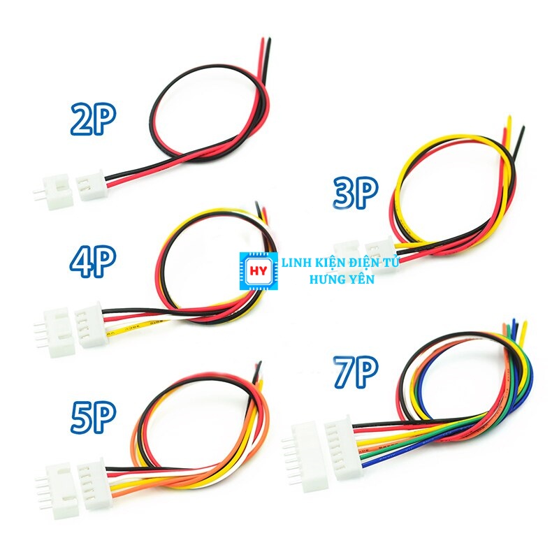 Dây bus xh2.54 loại tốt 20cm 2p,3p,4p,5p