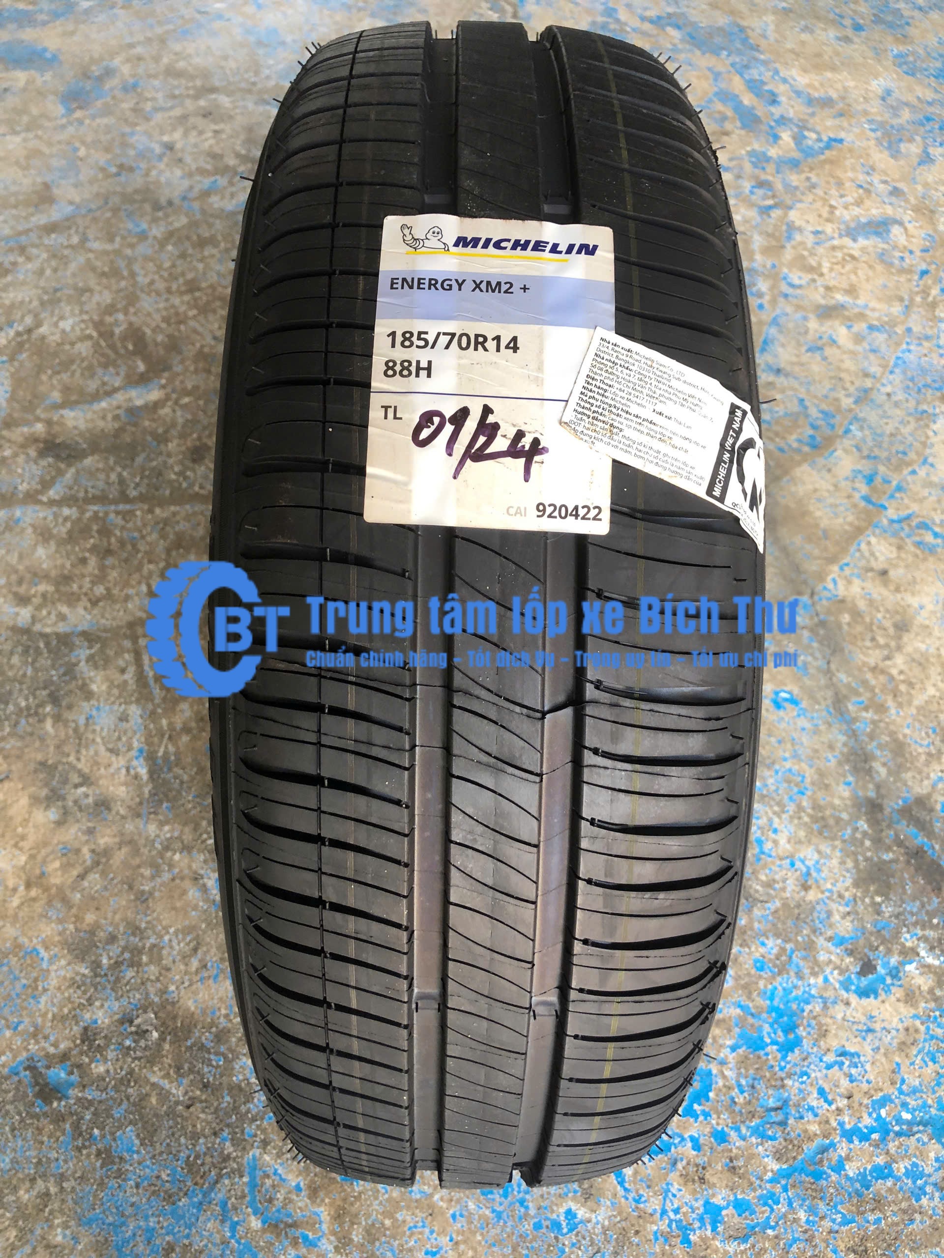 Lốp Michelin 185/70R14 XM2+