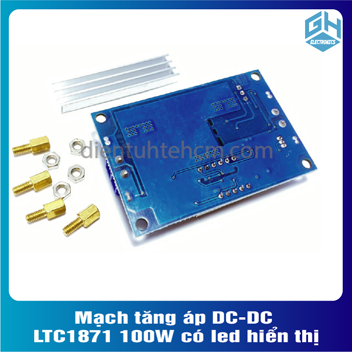 LTC1871 Mạch tăng áp DC-DC 100W có led hiển thị