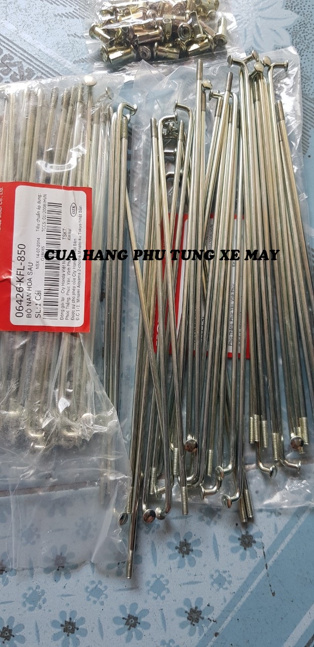 Bộ căm cho xe Future 1 hàng ( thắng đĩa trước thắng đùm sau ) - 2 bánh