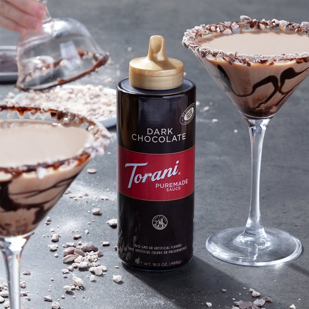 Torani Puremade Sốt Socola Đen Dark Chocolate Flavored Sauce Mỹ