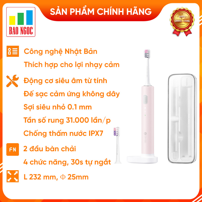 Bàn chải điện Xiaomi Shell DR-BEI Sonic BET-C01