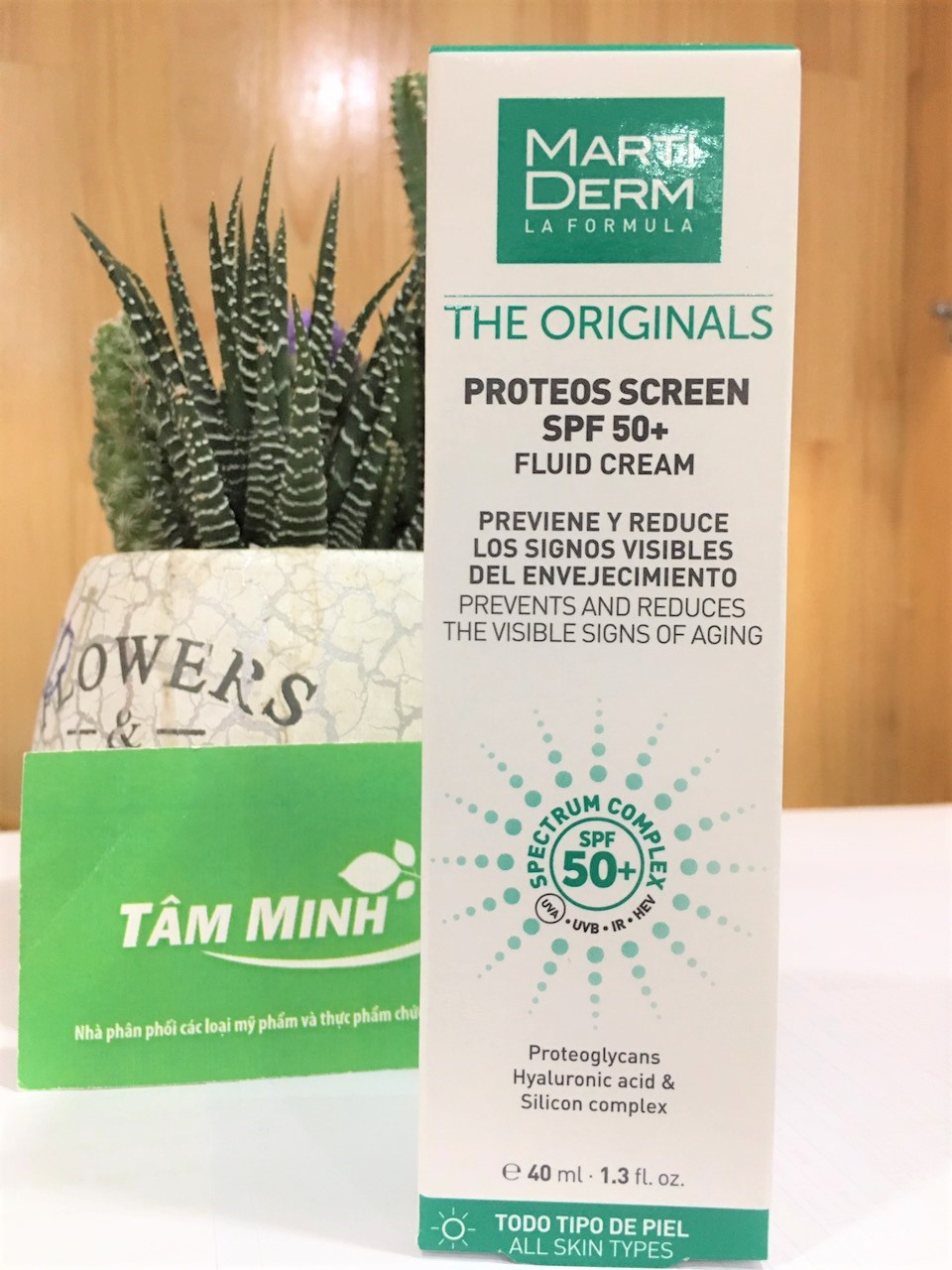 [HCM]Kem Chống Nắng Phổ Rộng Ngừa Lão Hóa MartiDerm The Originals Proteos Screen SPF50+ Fluid Cream