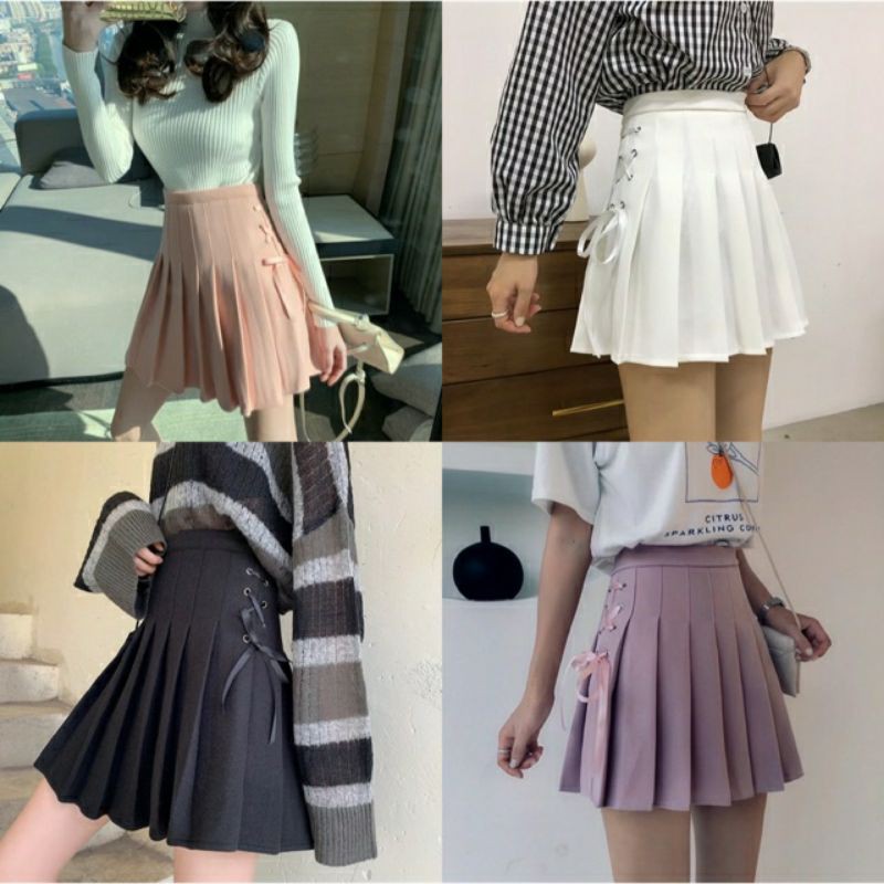 Chân váy tennis xỏ dây khoen