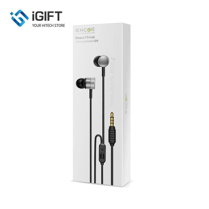 Tai Nghe Kim Loại Baseus Encok H04