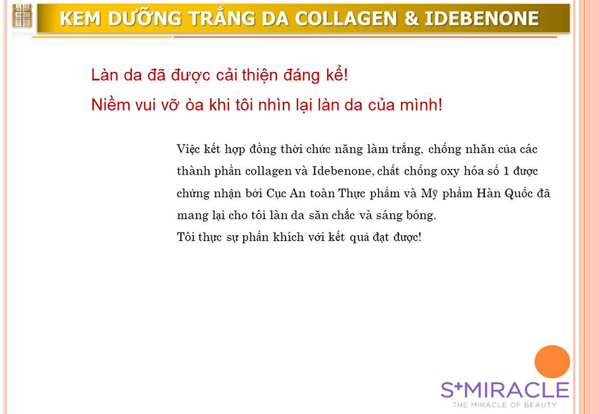 Kem Collagen & Idebenone S+Miracle