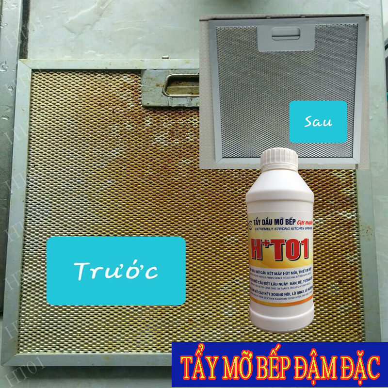 Tẩy dầu mỡ bếp H+T01 - Lọ 500ml