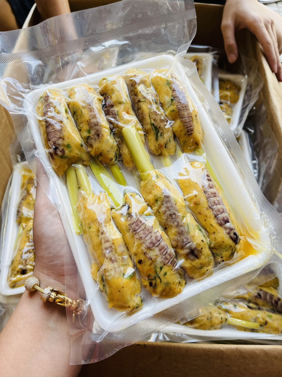[GIAO NHANH 2H HCM] Chả Hải Sản Cuộn Sả - Giá Sỉ