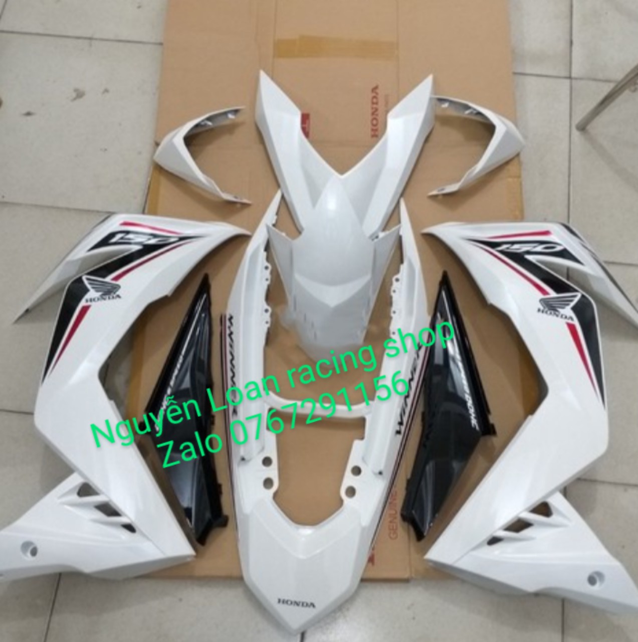 HONDA - FULL DÀN ÁO WINNER 150 V1 MÀU TRẮNG  HÀNG ZIN CHÍNH HÃNG HONDA