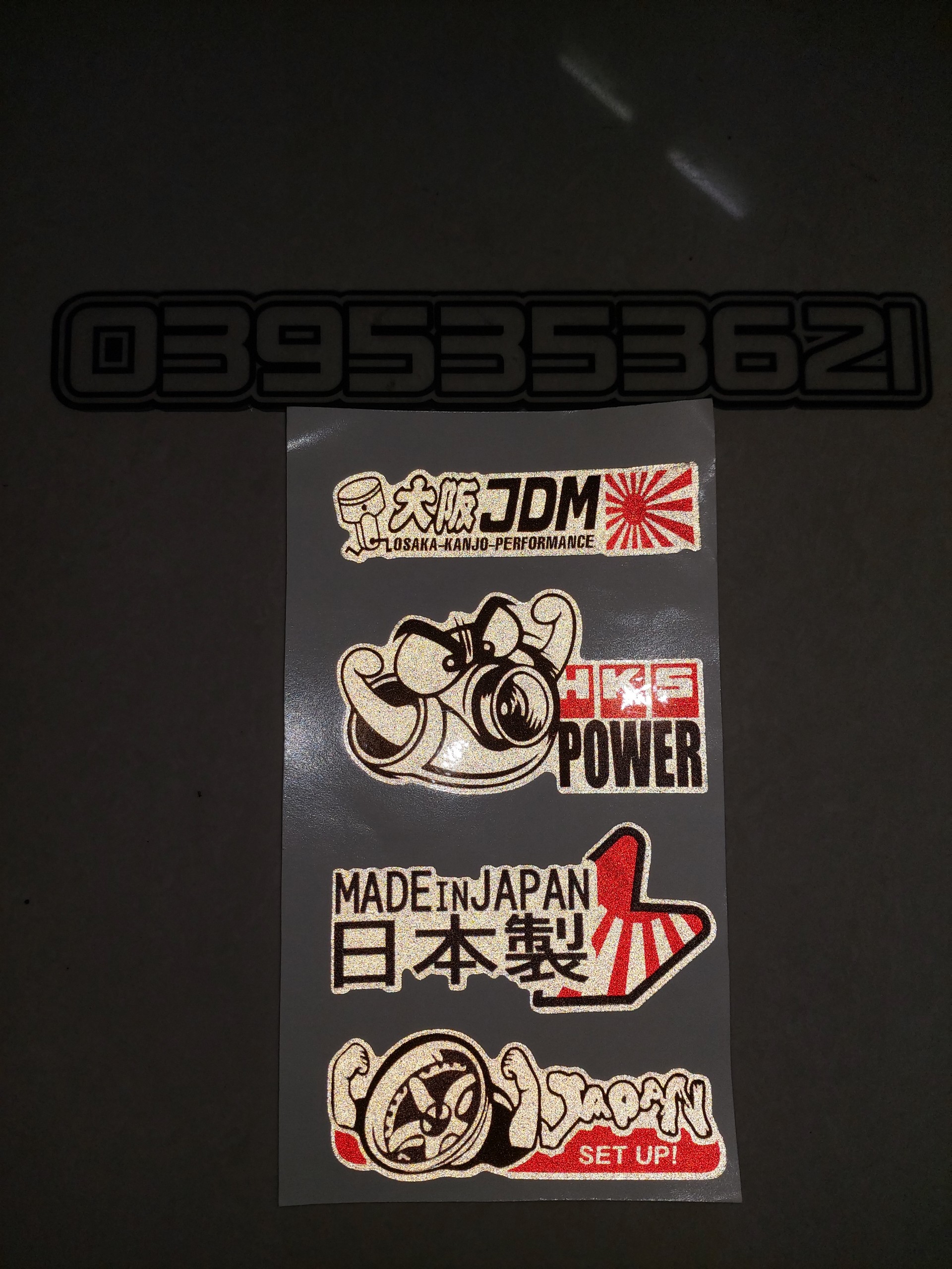 Logo phản quang trọn bộ 10x18cm