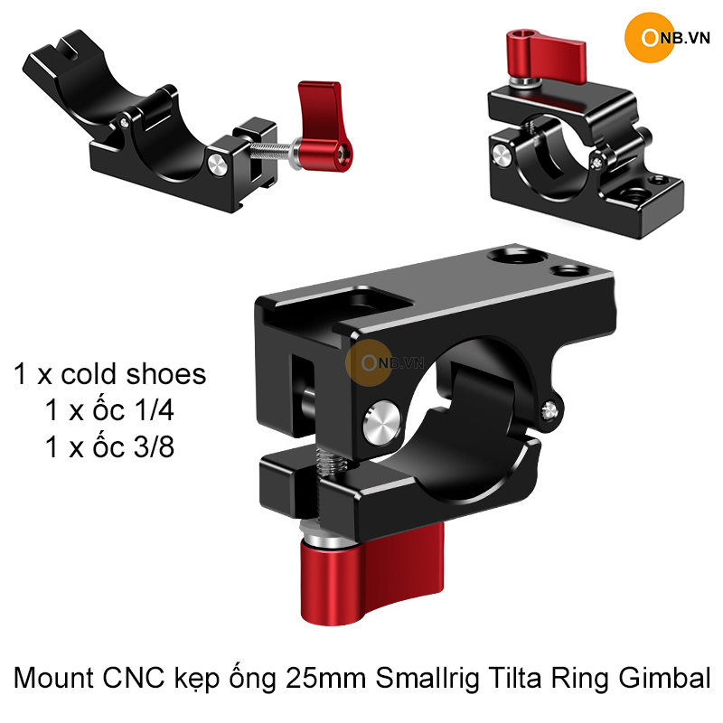 Mount kẹp ống 25mm Smallrig Ring cho Gimbal