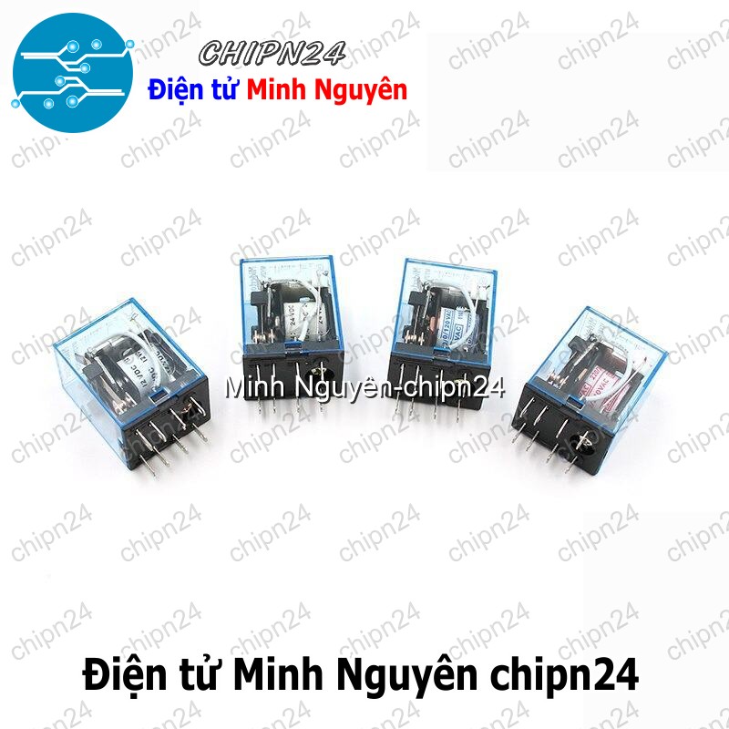[1 con] (F200) Relay kiếng MY2NJ 8 chân 5A (HH52P AC220V/DC24V/DC12V) - [Chọn Loại] - HHH.00117