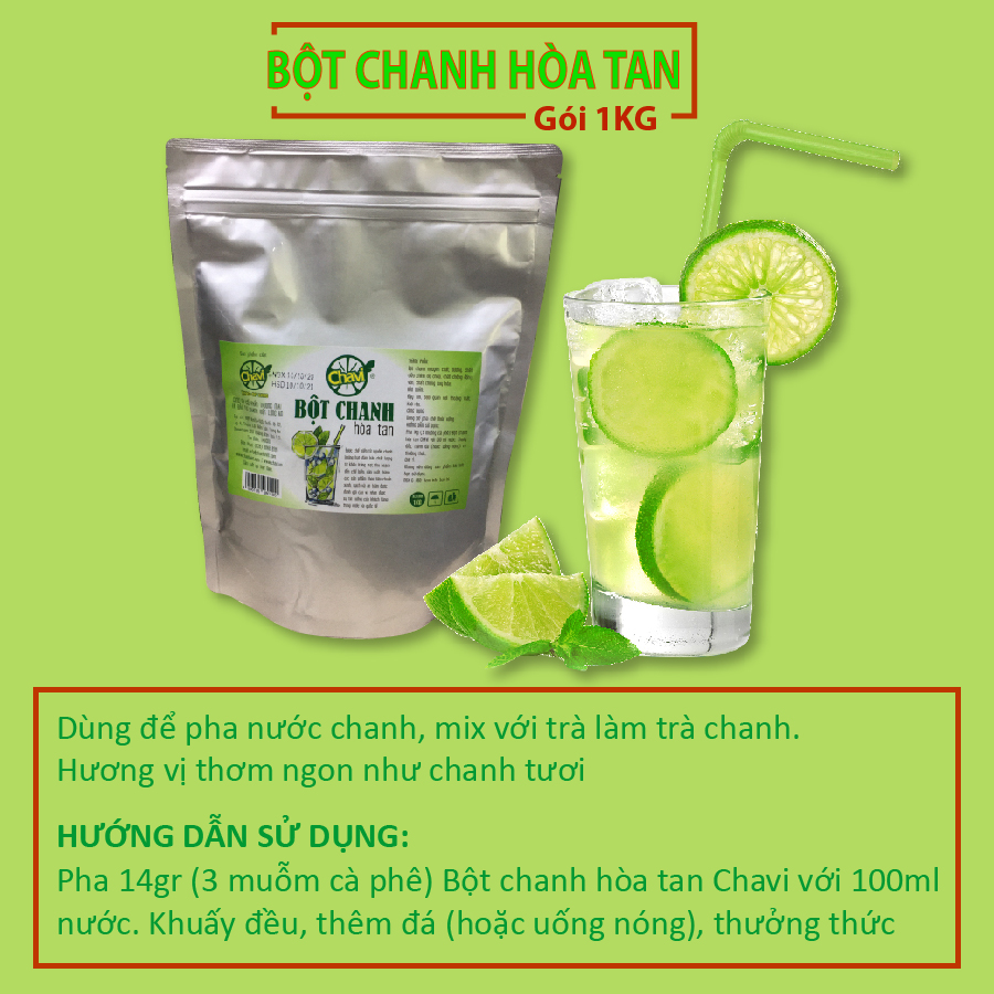 Bột chanh hòa tan dùng cho pha chế-1KG