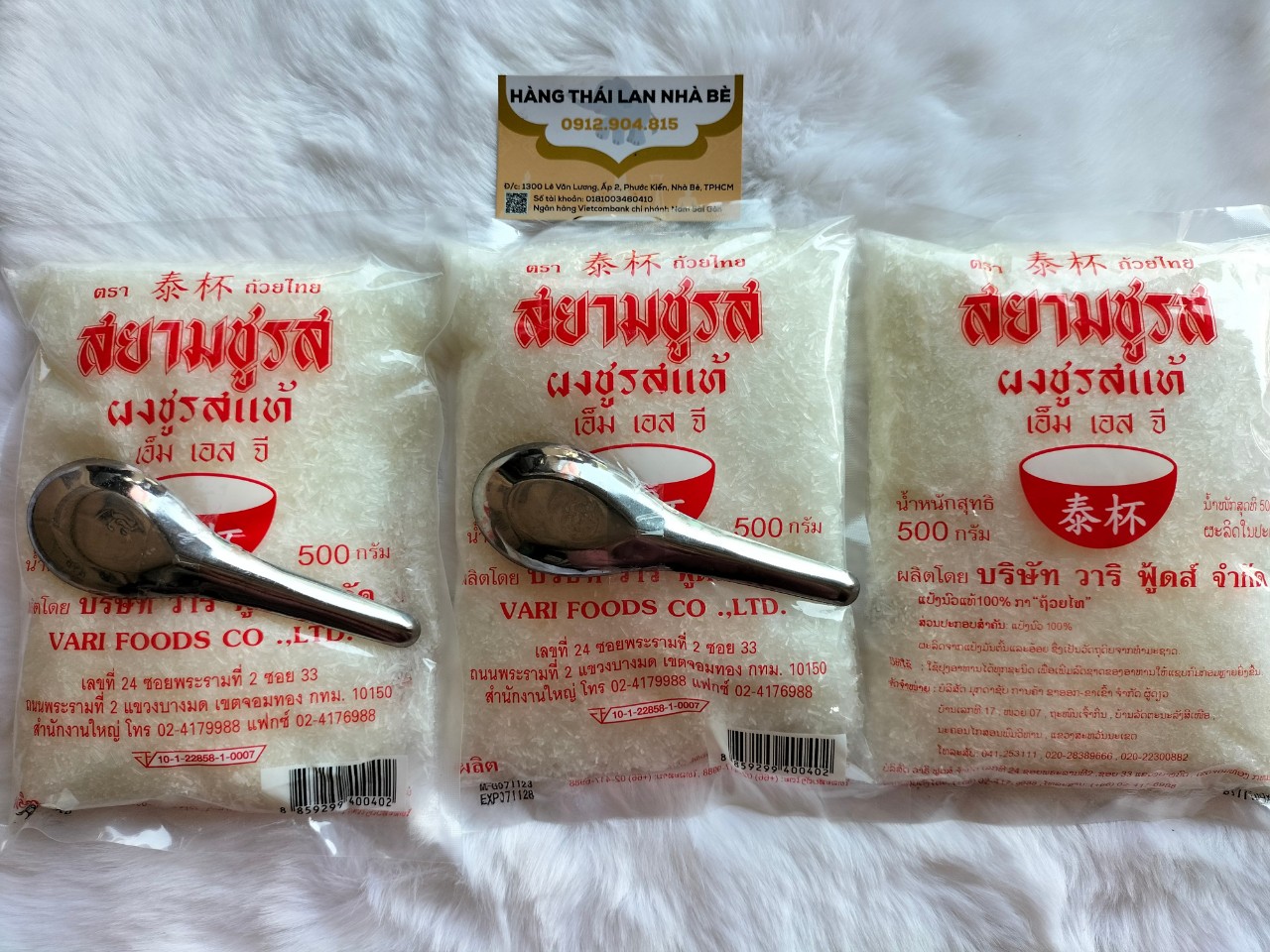 [HCM]Combo 3 gói Bột ngọt Thái Lan 500g-TẶNG 1 MUỖNG INOX- MÌ CHÍNH