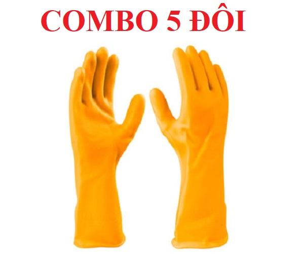 Combo 5 đôi Găng tay PVC INGCO HGVP02