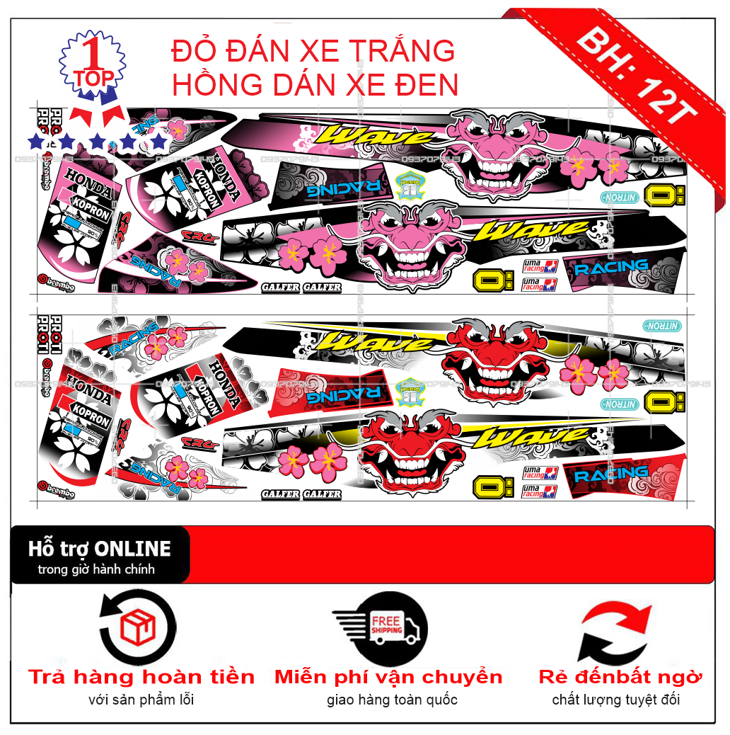 Tem rời wave nhỏ đầu lân