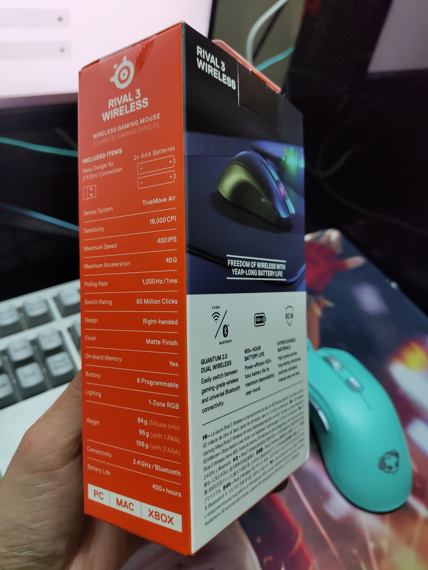 Chuột STEELSERIES RIVAL 3 Wireless gaming mouse MKStore