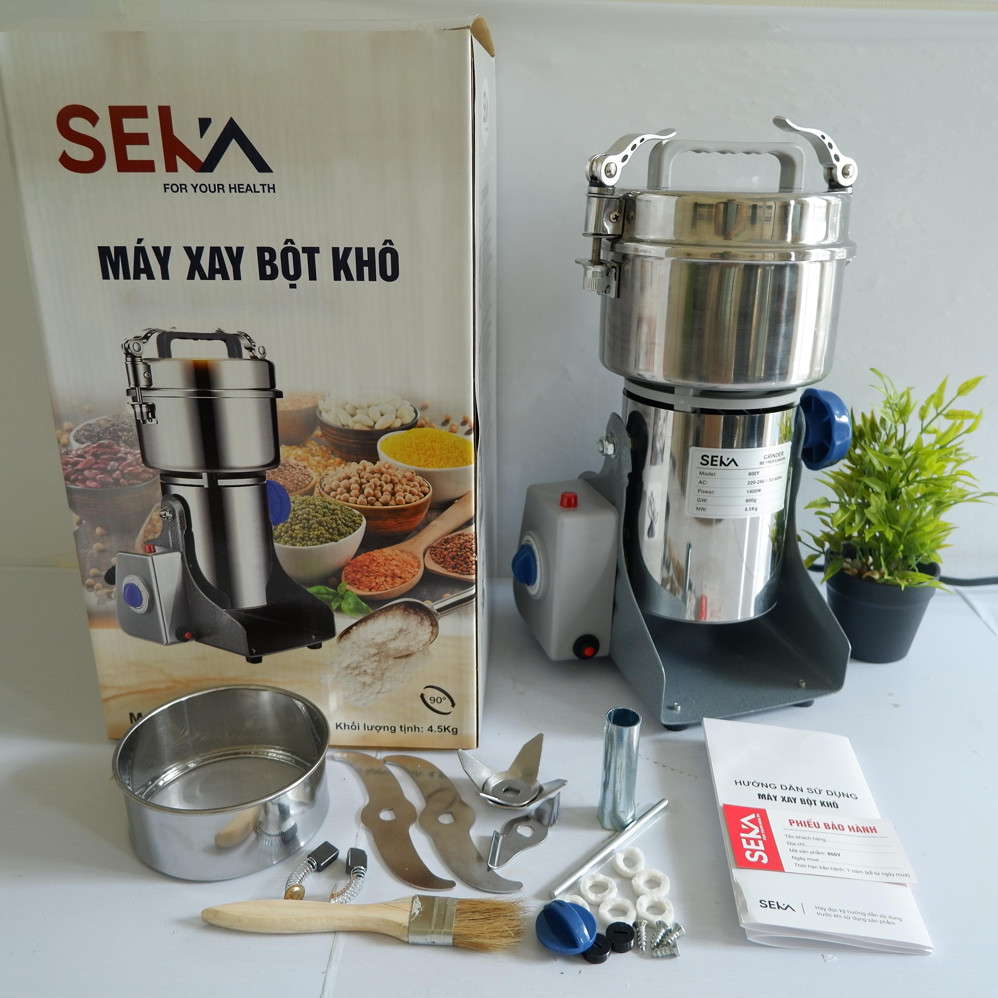 Máy xay bột khô, bột tam thất, ngũ cốc đa năng SEKA 900E