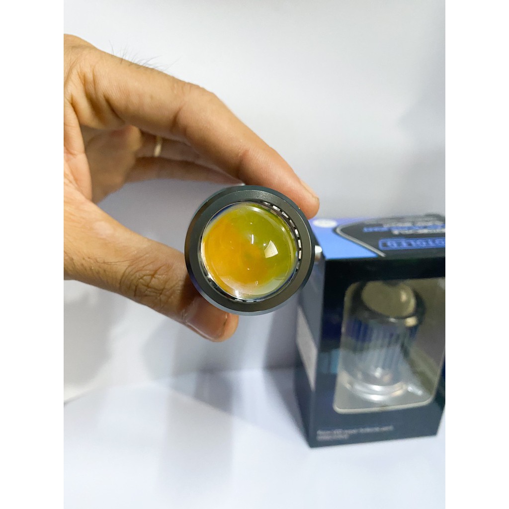 Đèn Pha Led Mini Bi Cầu Cos Vàng Pha Trắng