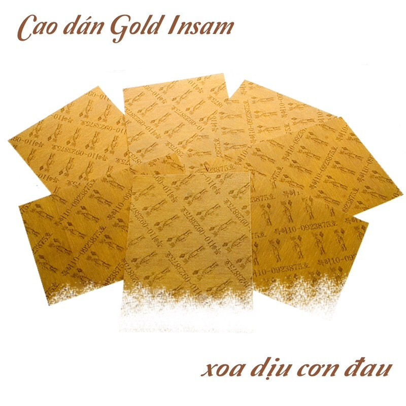 [HCM]Cao dán hồng sâm GOLD INSAM gói 25 miếng