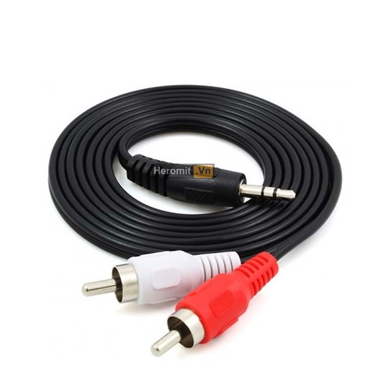 Dây cáp nối Audio AUX ra 2 đầu hoa sen